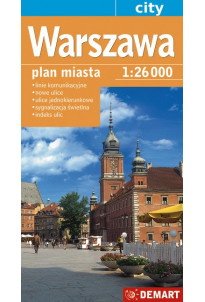 Warszawa - plan miasta 1:26 000