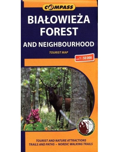 Mapa Turystyczna "Białowieża Forest and neighbourhood"  wersja angielska
