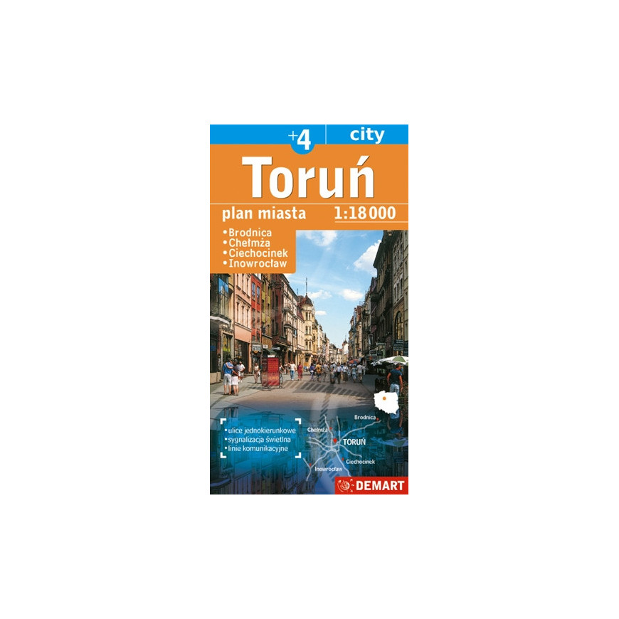 Toruń +4 - plan miasta