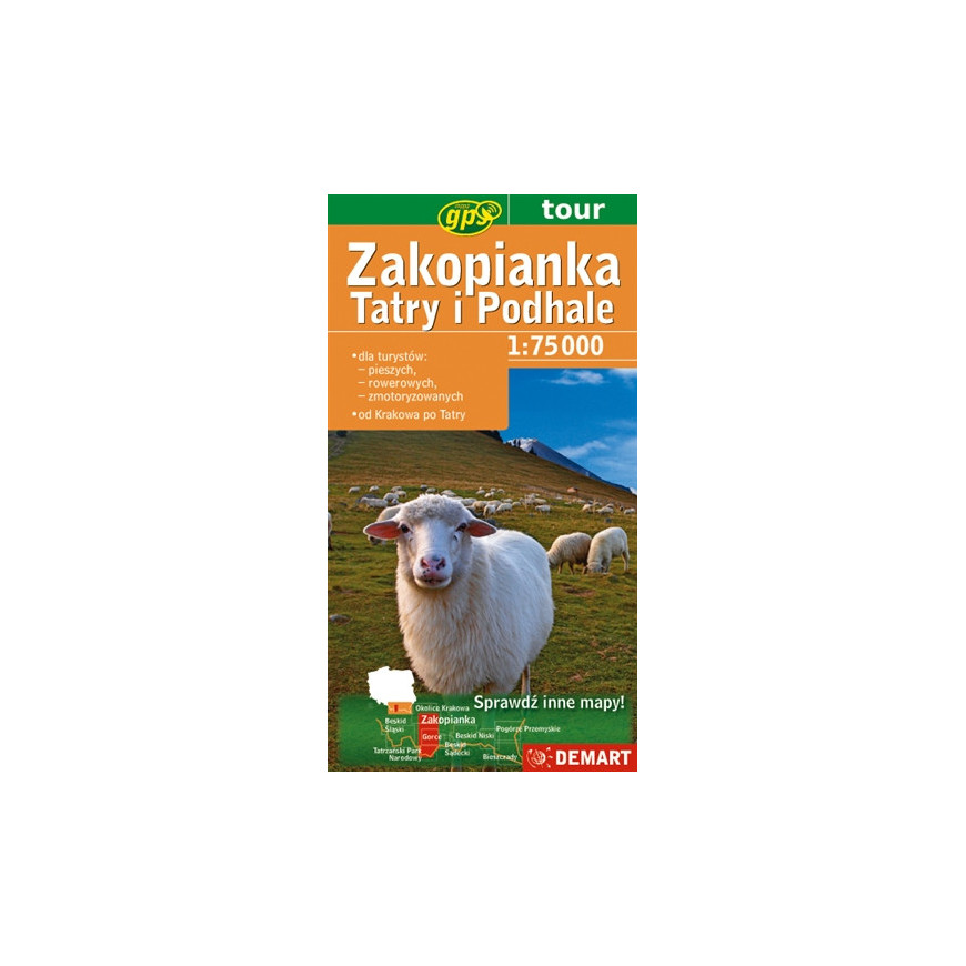 Zakopianka/Tatry/Podhale - mapa turystyczna