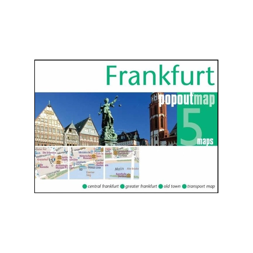 FRANKFURT - plan miasta/mapa POPOUT MAPS