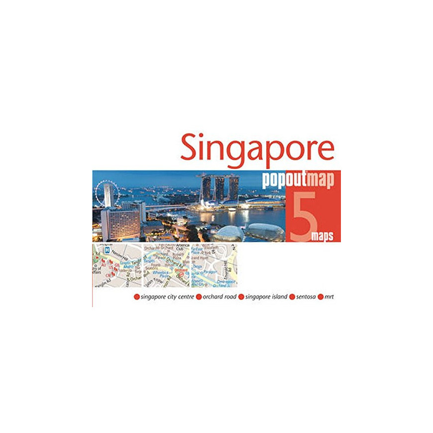 SINGAPORE - plan miasta/mapa POPOUT MAPS