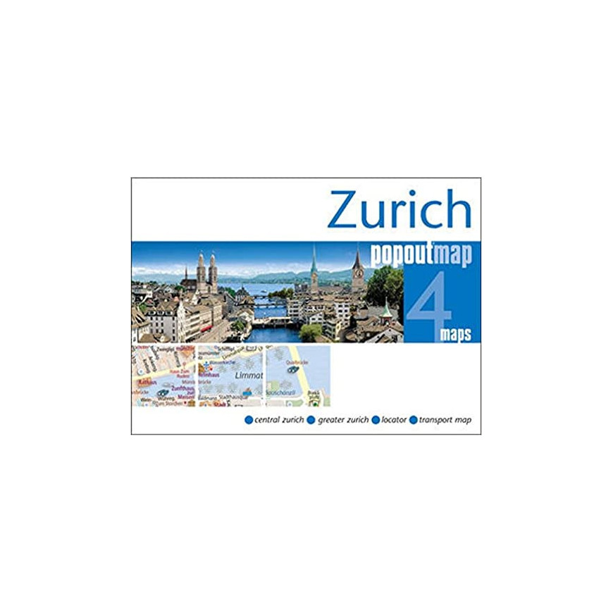 ZURICH - plan miasta/mapa POPOUT MAPS