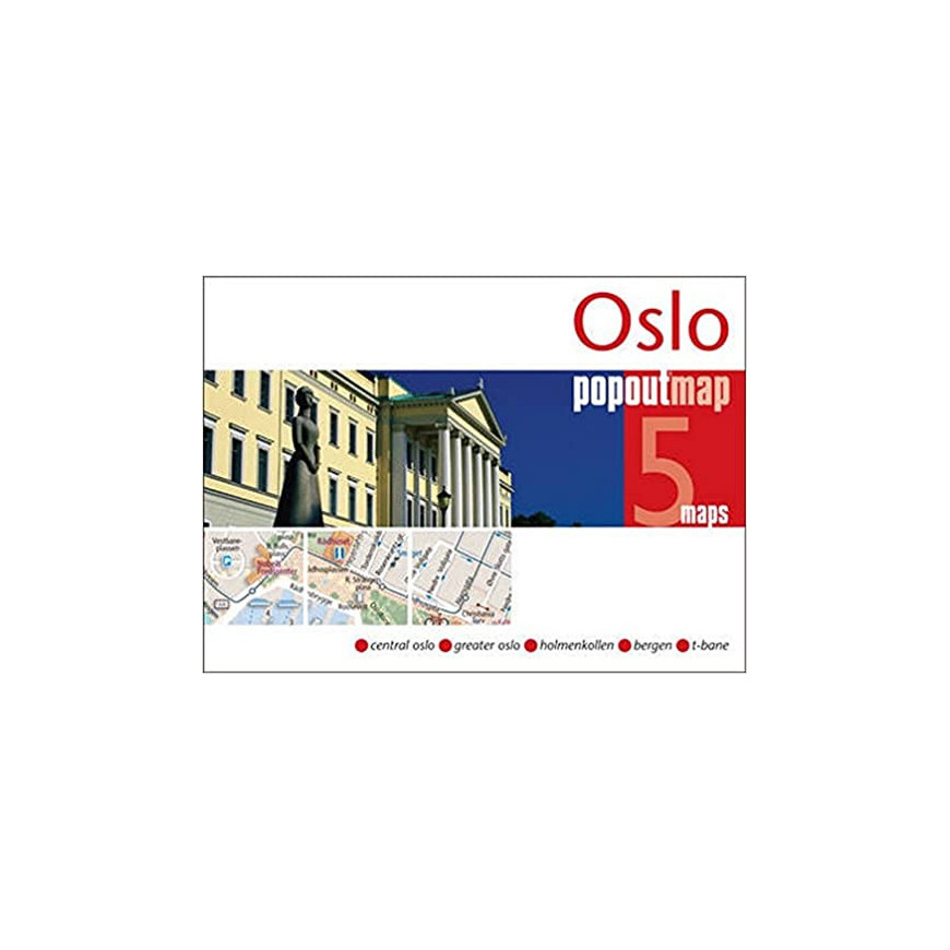 OSLO - plan miasta/mapa POPOUT MAPS