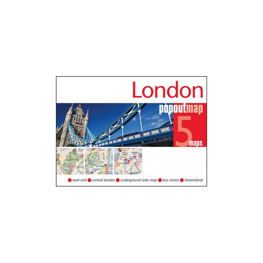 LONDON - plan miasta/mapa POPOUT MAPS