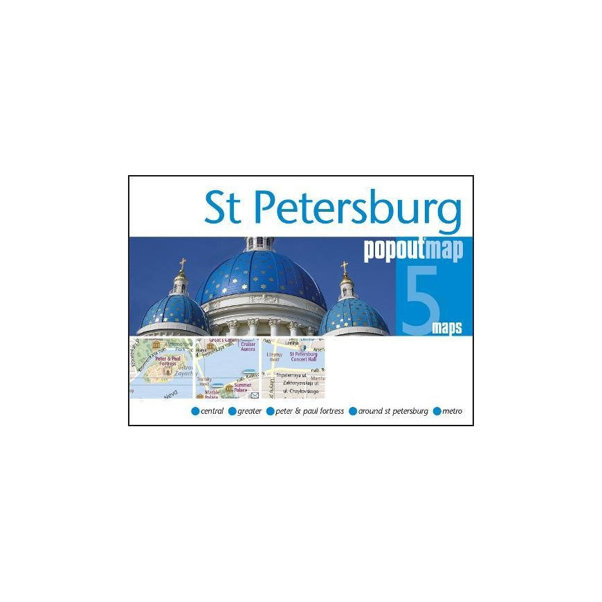 ST PETERSBURG - plan miasta/mapa POPOUT MAPS