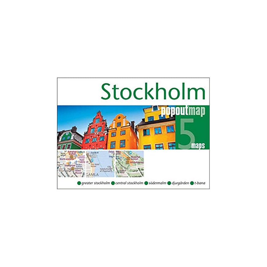 STOCKHOLM - plan miasta/mapa POPOUT MAPS