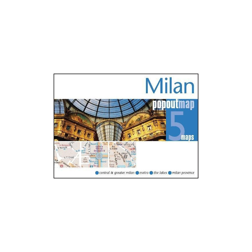 MILAN - plan miasta/mapa POPOUT MAPS