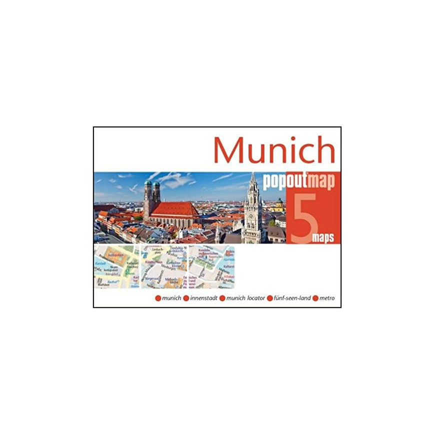 MUNICH - plan miasta/mapa POPOUT MAPS