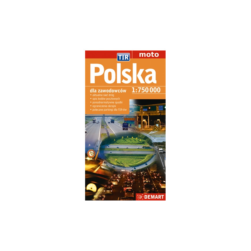 Polska TIR - mapa samochodowa 2020