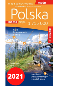 Polska - mapa samochodowa 2021