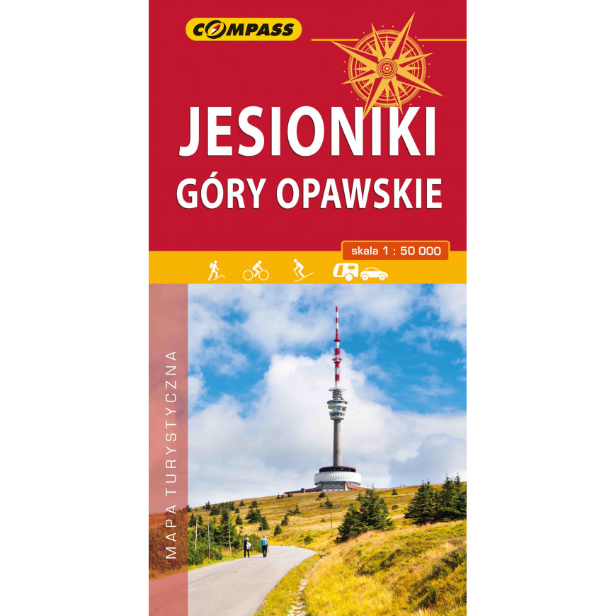 Jesioniki, Góry Opawskie - mapa turystyczna