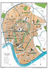 Plan miasta Krakowa, J....