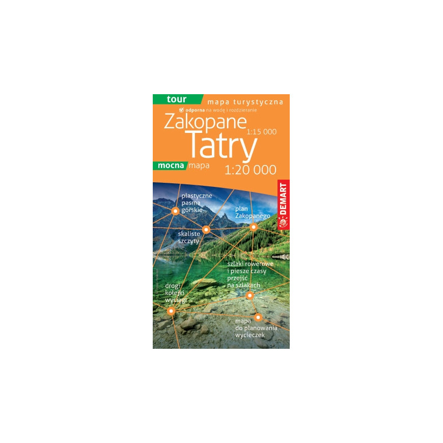 Tatry i Zakopane - mapa laminowana