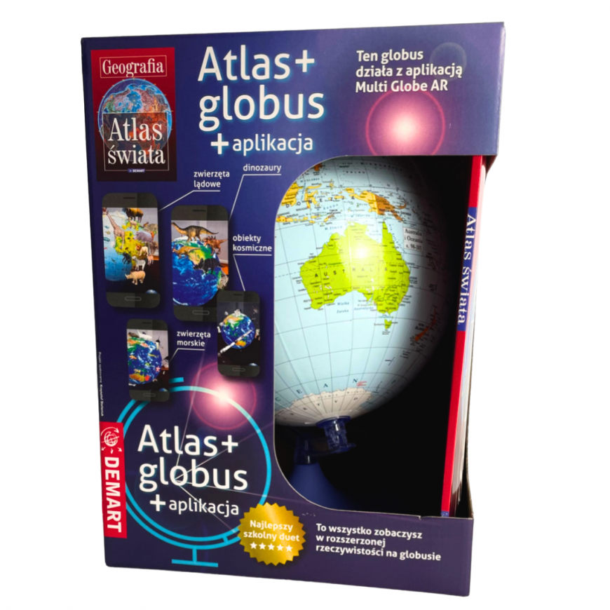 Globus + Geograficzny Atlas Świata + Aplikacja